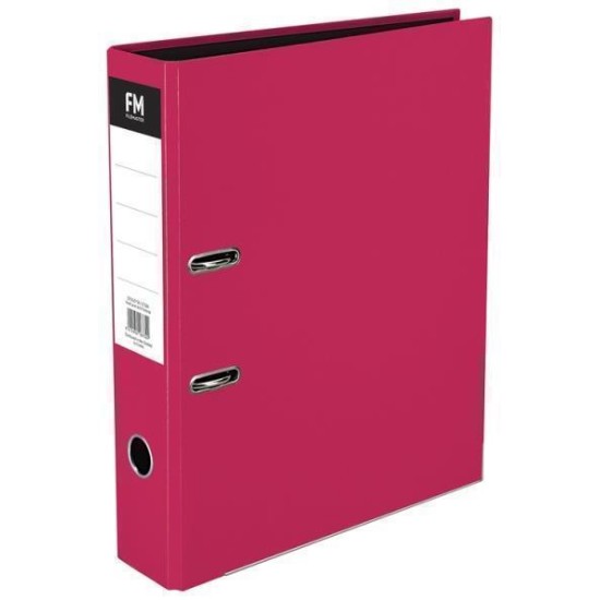 FM BINDER VIVID SHOCKING PINK FOOLSCAP LEVER ARCH