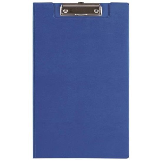 FM CLIPBOARD BLUE WITH FLAP FOOLSCAP