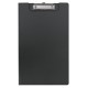 FM CLIPBOARD BLACK WITH FLAP FOOLSCAP