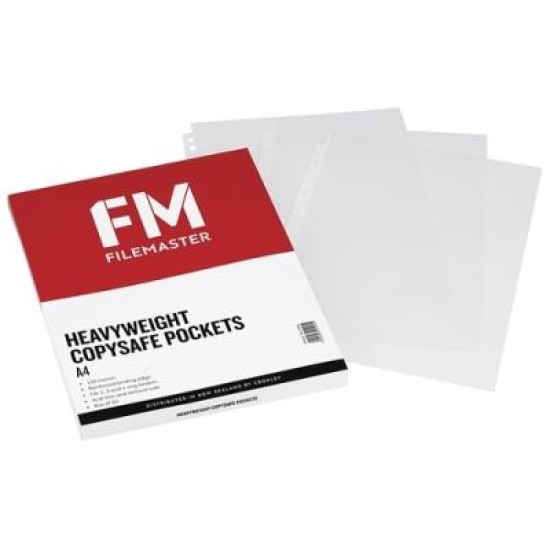 FM POCKET COPYSAFE A4 115 MICRON HEAVYWEIGHT BOX 50