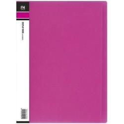 FM DISPLAY BOOK VIVID A4 SHOCKING PINK 20 POCKET