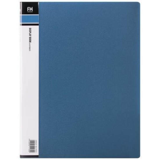 FM DISPLAY BOOK A4 BLUE 10 POCKET