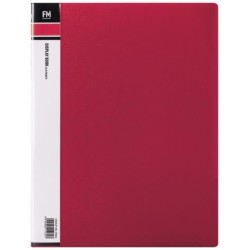 FM DISPLAY BOOK A4 RED 10 POCKET