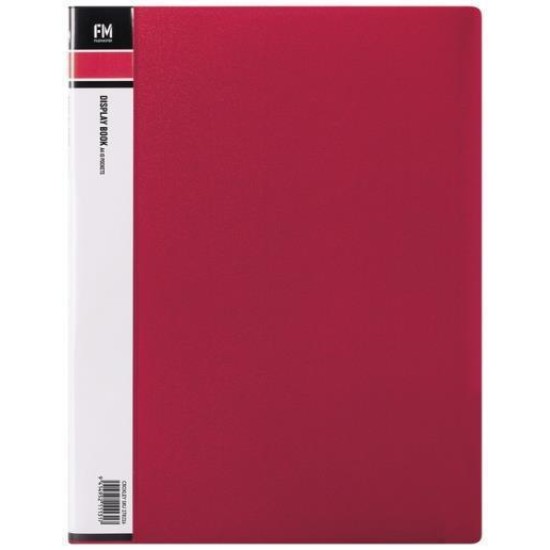 FM DISPLAY BOOK A4 RED 10 POCKET