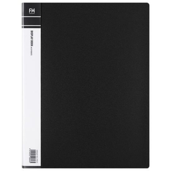 FM DISPLAY BOOK A4 BLACK 20 POCKET