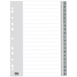 FM INDICES A-Z A4 GREY POLYPROP