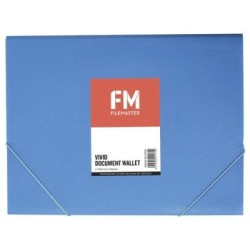 FM DOCUMENT WALLET VIVID ICE BLUE A4