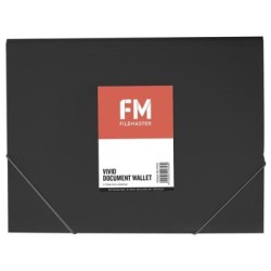 FM DOCUMENT WALLET VIVID CAT BLACK A4