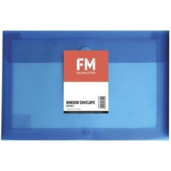 FM ENVELOPE REUSABLE BLUE WINDOW POLYPROP