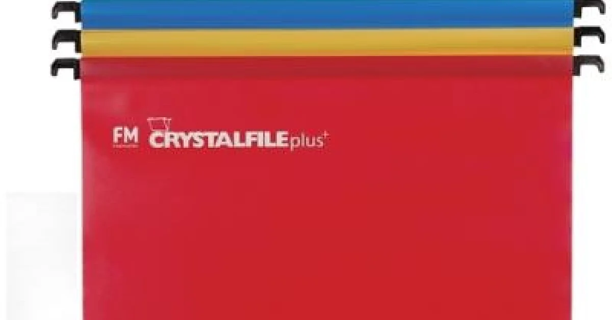FM FILE SUSPENSION CRYSTAFILE ASSORTED 10 PACK PLUS POLYPROP