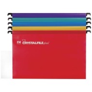 FM FILE SUSPENSION CRYSTAFILE ASSORTED 10 PACK PLUS POLYPROP