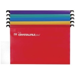 FM FILE SUSPENSION CRYSTAFILE ASSORTED 10 PACK PLUS POLYPROP