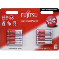FUJITSU BATTERIES AAA UNIVERSAL 8 PACK 1.5V POWER