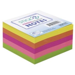 HOPAX STICK N NOTE RAINBOW NEON 76X76MM 400 SHEET PAD