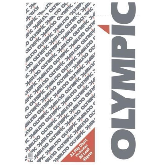OLYMPIC FLIP CHART A1 20 LEAF 594X841MM 80GSM