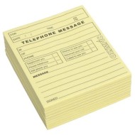 OLYMPIC PAD TELEPHONE MESSAGE YELLOW 115X99MM 50 LEAF
