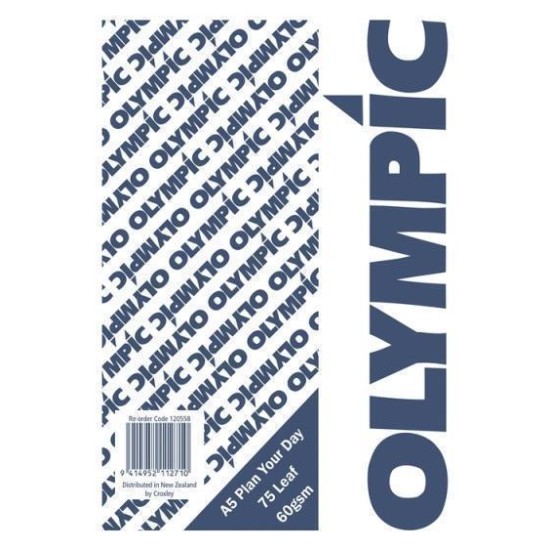 OLYMPIC PAD A5 PLAN YOUR DAY 75 LEAF 60GSM