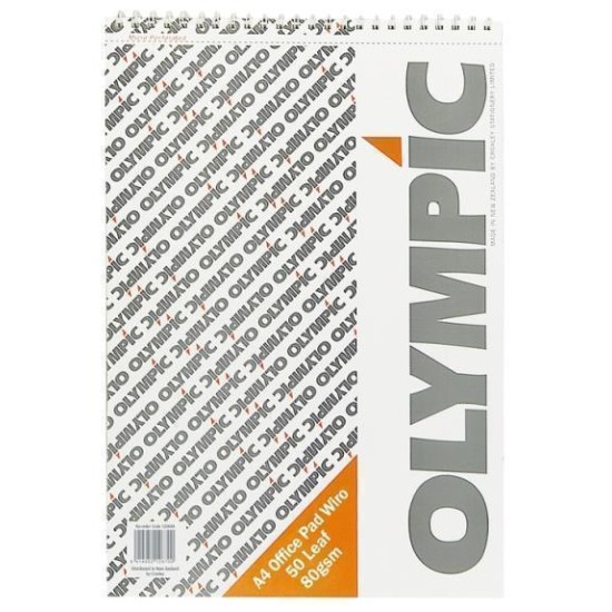 OLYMPIC PAD A4 WIRO OFFICE 50 LEAF 80GSM