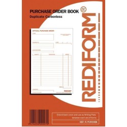 REDIFORM BOOK PURCHASE ORDER R/PURCHBOOK DUPLICATE 50 LEAF