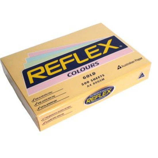 REFLEX PAPER A4 GOLD TINT 80GSM