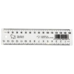 TAURUS RULER 150MM CLEAR