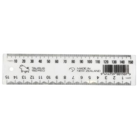 TAURUS RULER 150MM CLEAR