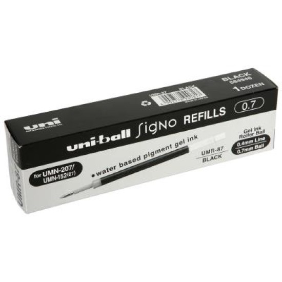 UNI REFILL PEN SIGNO UMR87 BLACK FOR UM152 07