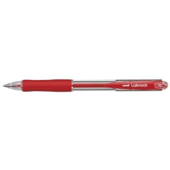 UNI PEN LAKNOCK SN100 07 RED RETRACTABLE FINE