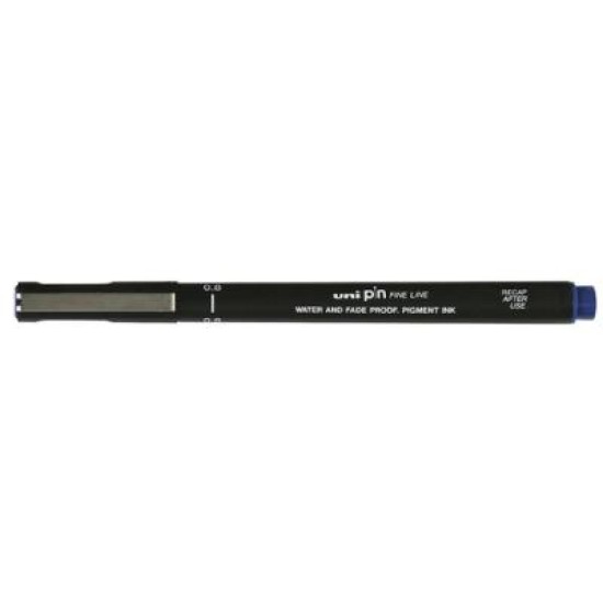 UNI PEN PIN 08-200 BLUE 0.8MM PERMANENT