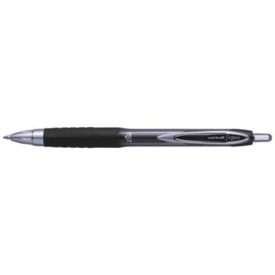 UNI PEN SIGNO 207 BLACK RETRACTABLE GEL MEDIUM