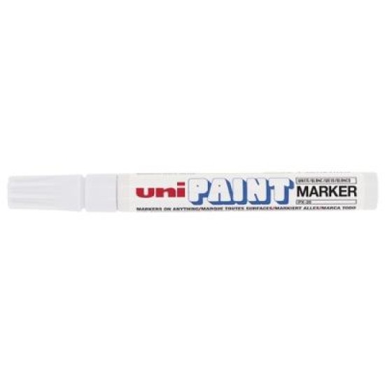 UNI MARKER PAINT PX20 MEDIUM WHITE 2.2MM