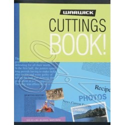 WARWICK SCRAPBOOK CUTTINGS 36 LEAF WHITE PAGES 395X312MM