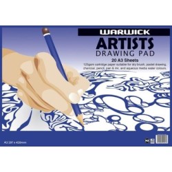 WARWICK PAD A3 ARTISTS DRAWING 20 LEAF 120GSM