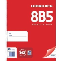 WARWICK NOTEBOOK 8B5 50 LEAF SPIRAL RULED 7MM 255X205MM