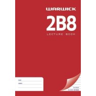 WARWICK LECTURE BOOK 2B8 94 LEAF A4 RULED 7MM