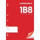 WARWICK EXERCISE BOOK 1B8 36 LEAF A4 PUNCHED RULED 7MM