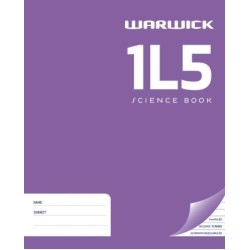 WARWICK EXERCISE BOOK 1L5 36 LEAF RULED 7MM UNRULED 255X205MM