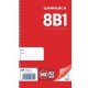 WARWICK NOTEBOOK 8B1 50 LEAF SPIRAL RULED 7MM 165X100MM