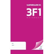 WARWICK NOTEBOOK 3F1 32 LEAF RULED 12MM 165X100MM