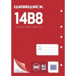 WARWICK REFILL 14B8 LOOSE LEAF 50 LEAF A4 RULED 7MM