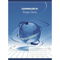 WARWICK PROJECT BOOK 20 LEAF STAPLED 335X245MM