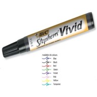 STEPHENS VIVID MARKERS PERMANENT FINE ASSTD Box of 12