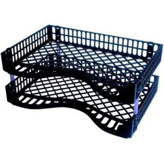 LETTER TRAY BIC BLACK SET/2