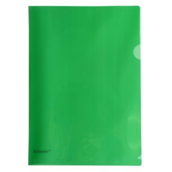 LETTERFILE HEAVY DUTY A4 GREEN L-Shape pockets