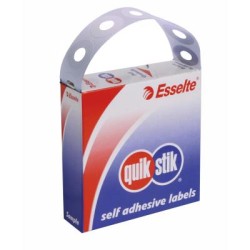 QUIKSTIK LABEL DIS EYELETS PLASTIC WHITE
