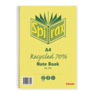 SPIRAX 810 RECYCLED NOTEBOOK A4 120 PAGE
