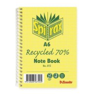 SPIRAX 813 RECYCLED NOTEBOOK A6 100 PAGE