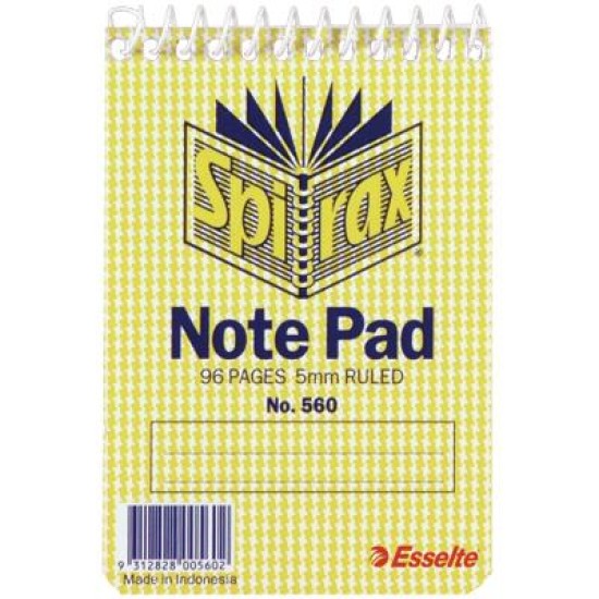 SPIRAX 560 NOTE BOOK T/O 96 PG 112X77