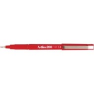 artline 200 fineline pen 0.4mm red