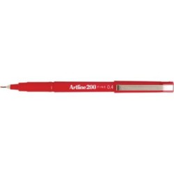 artline 200 fineline pen 0.4mm red artline 200 fineline pen 0.4mm red